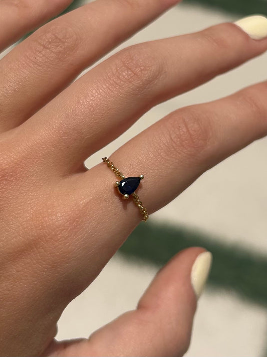 Boleite Stone Chained ring