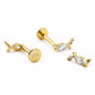 14k Crystal Fish