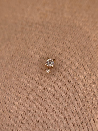 14k Dos Stud
