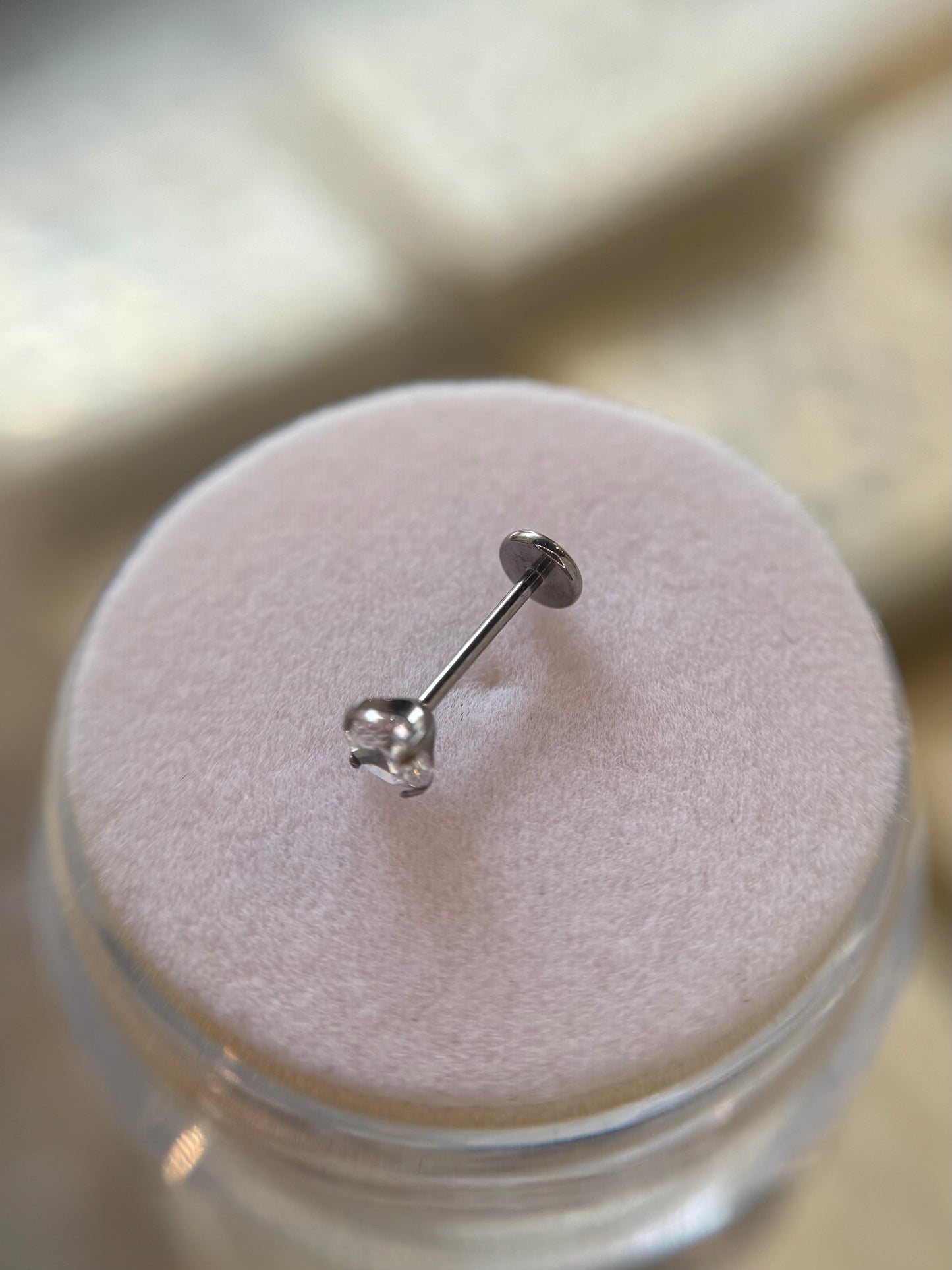 Titanium nose stud