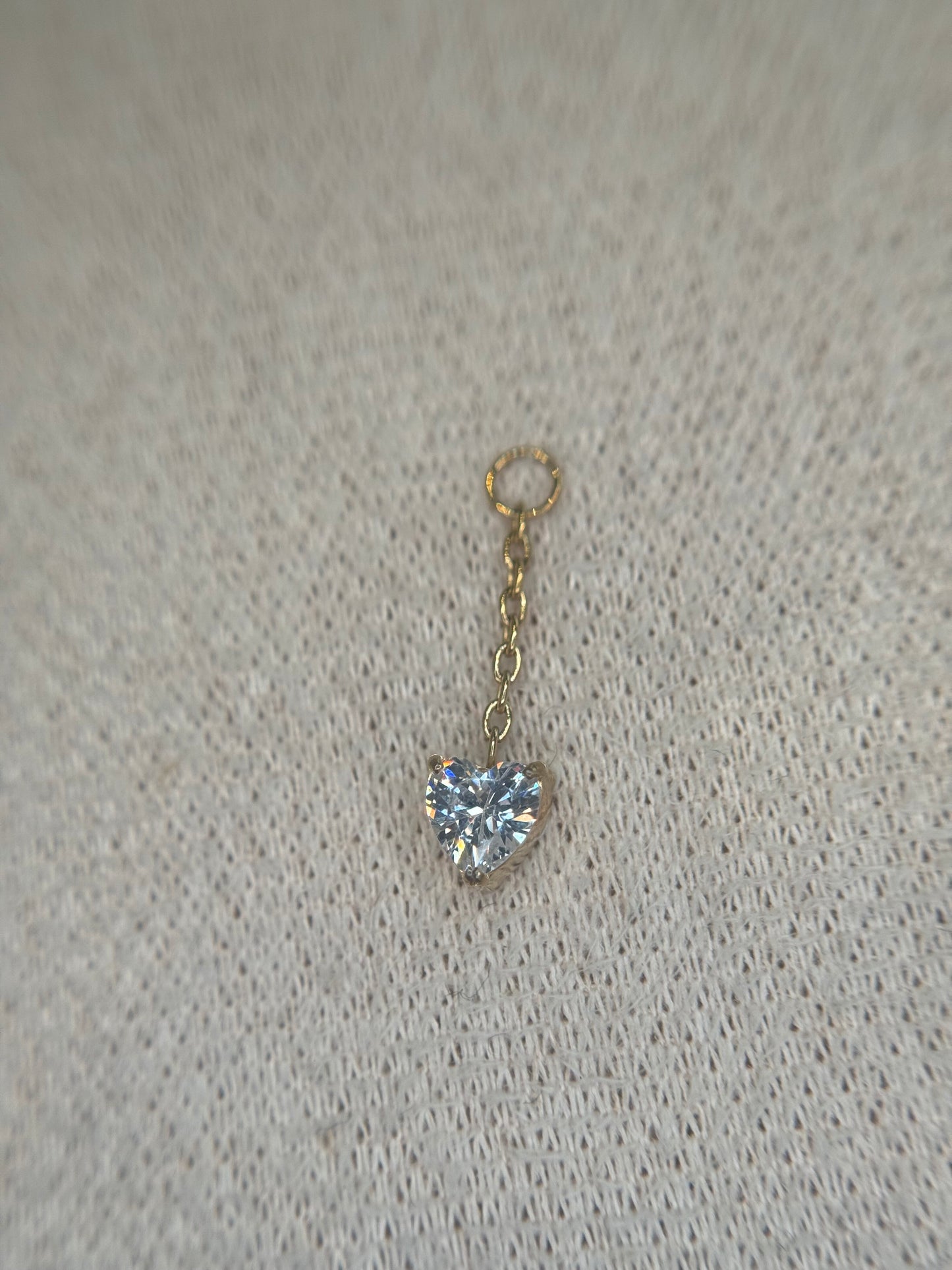 Heart Stone Charm