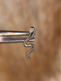 Plain snake dermal top