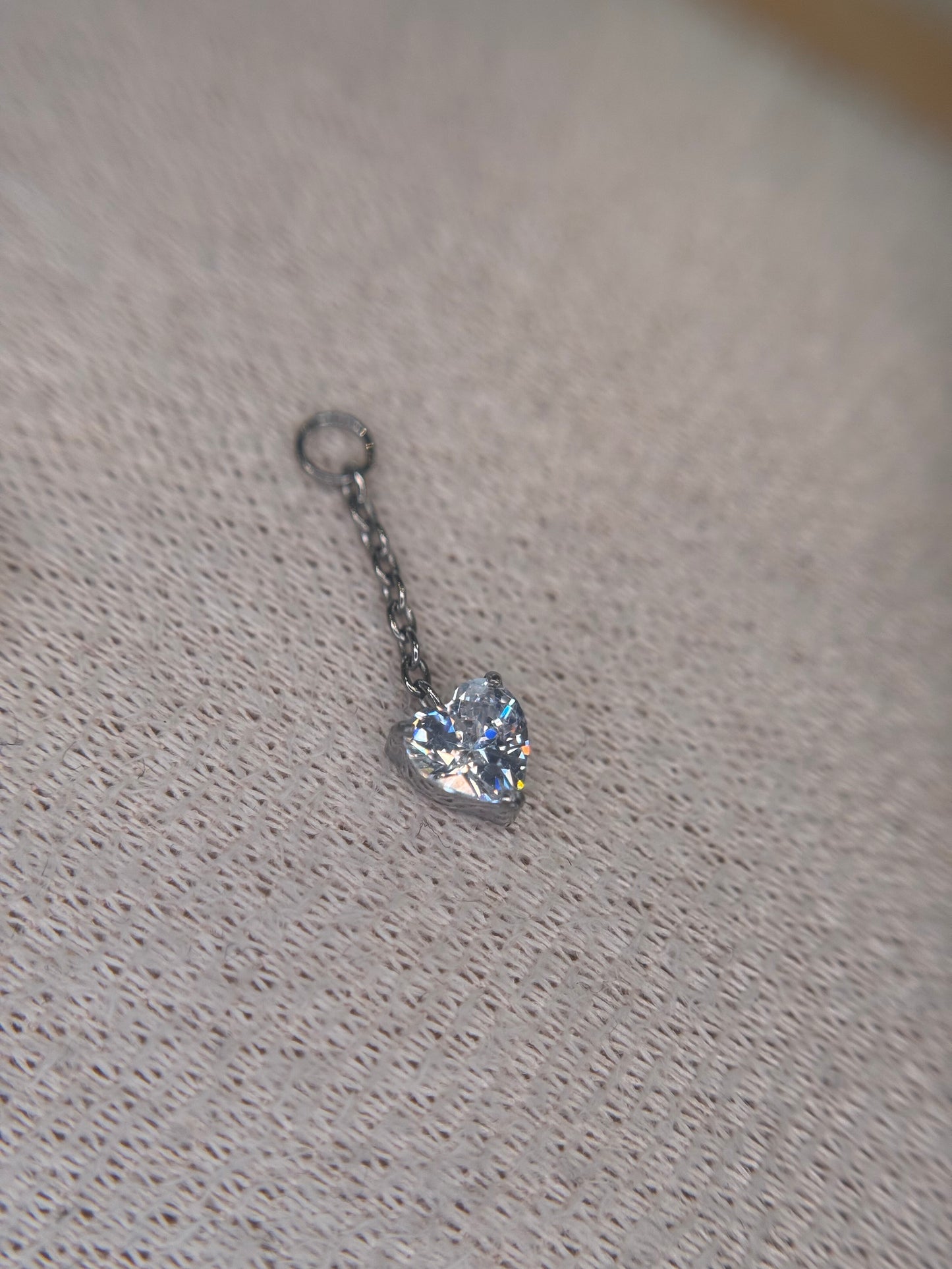 Heart Stone Charm