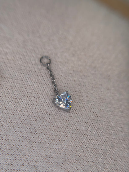 Heart Stone Charm