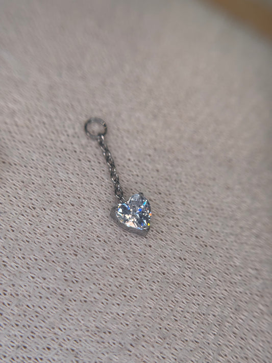 Heart Stone Charm