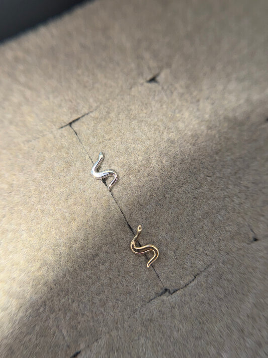 14K Plain Snake