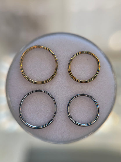 Radiant nose ring 18G