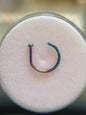D-Shaped Titanium nose hoop