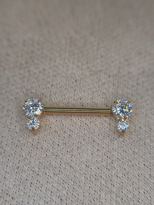 Dos Stud Nipple Bar
