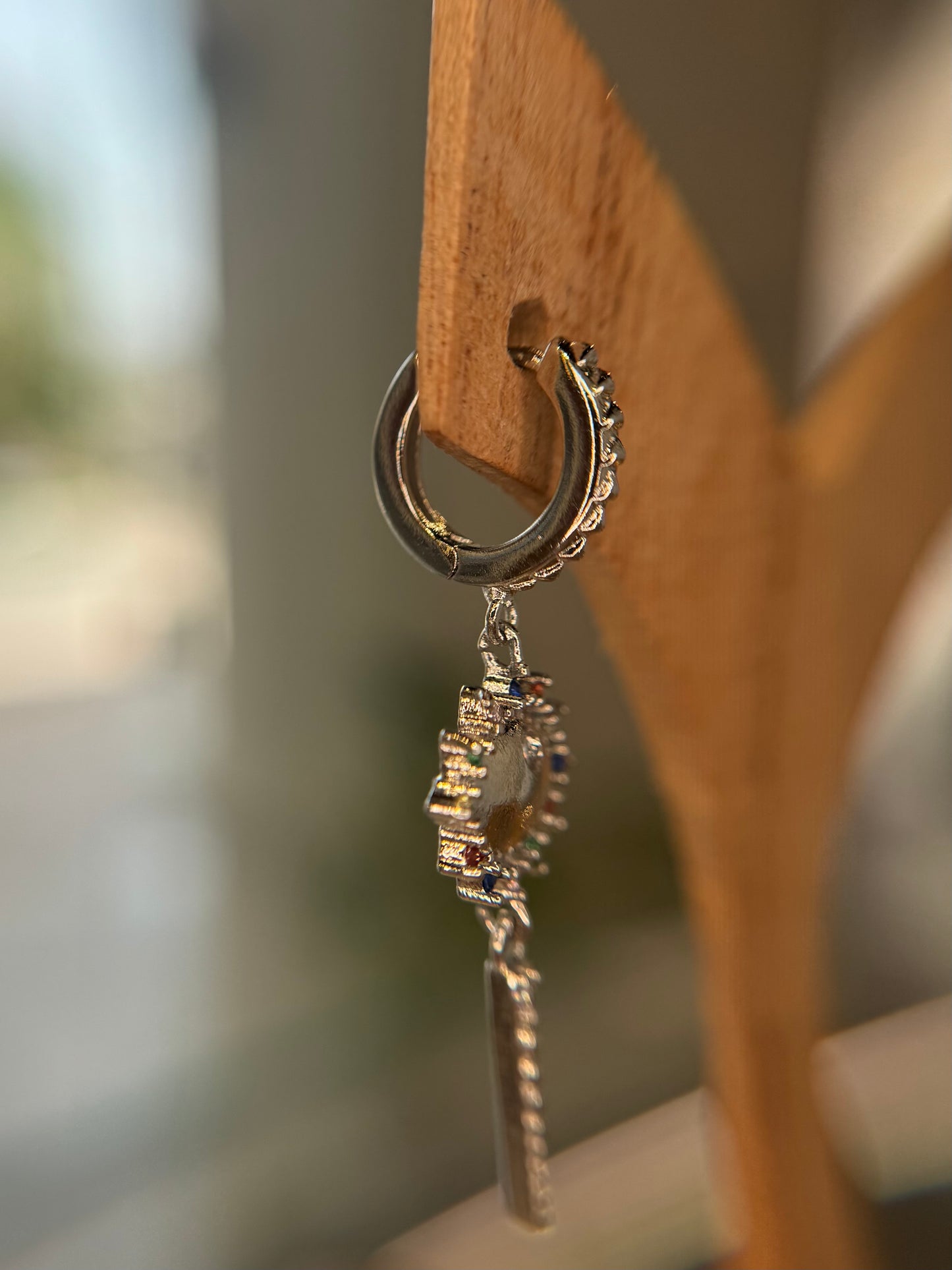 Solar Burst Hoops pair