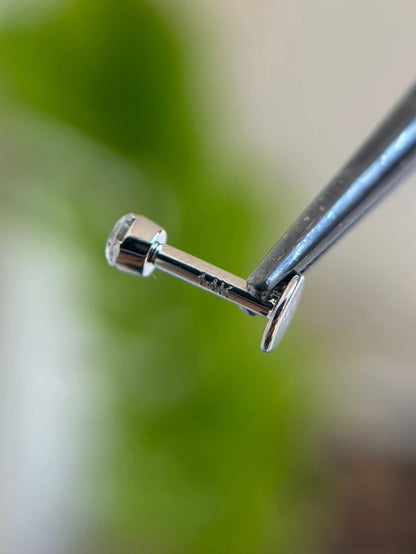 14k Invisible Stone Stud