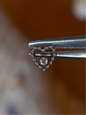 Beaded Heart With Stud