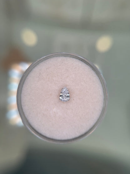14k pear Swarovski