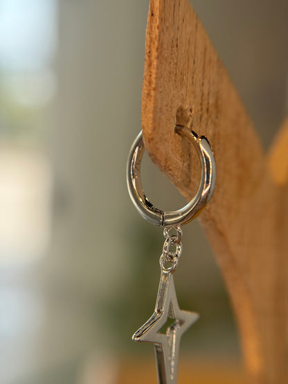 Bright Star Hoops Pair