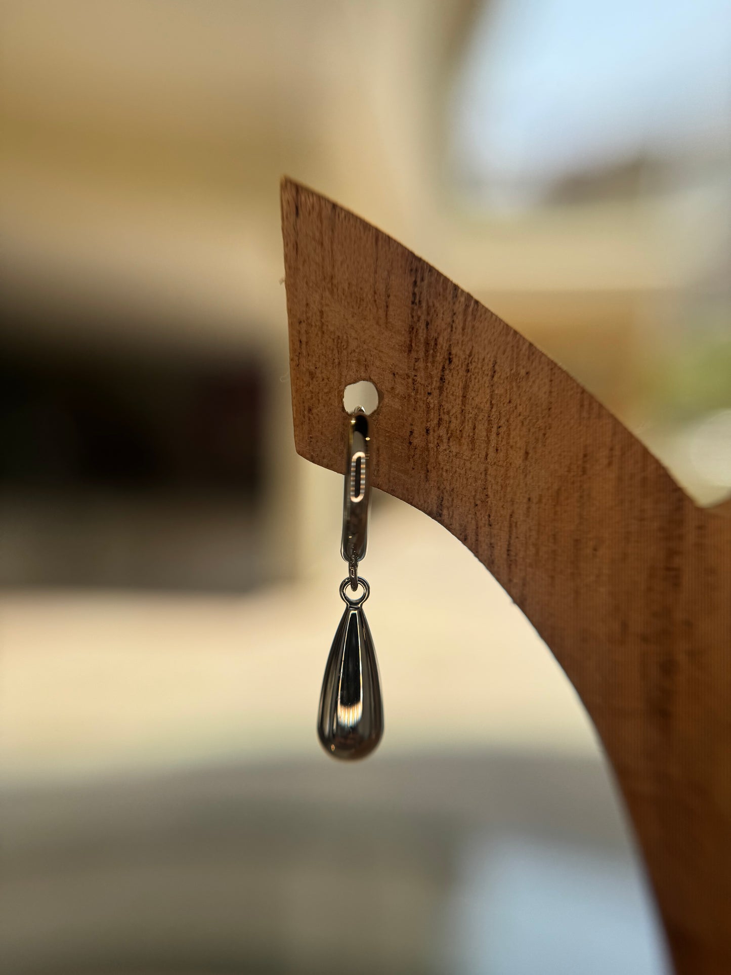 Bright Drop Hoops Pair