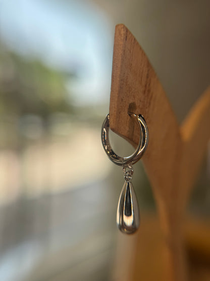 Bright Drop Hoops Pair