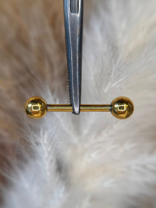 Plain ball barbell