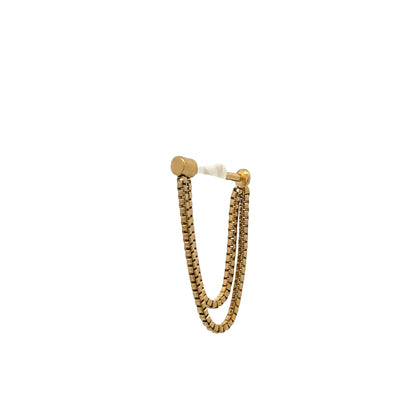 14K Gold labret chain