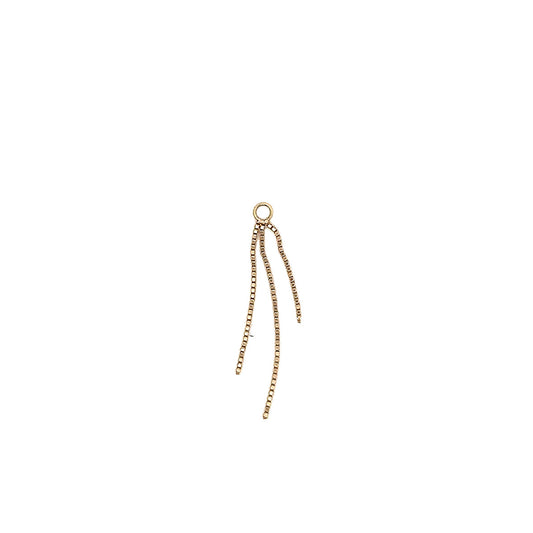 The three dangling charm 14k