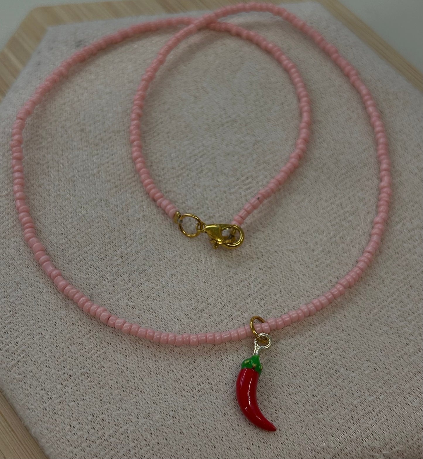 Hot red Chili pepper Necklace