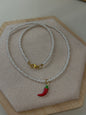 Hot red Chili pepper Necklace