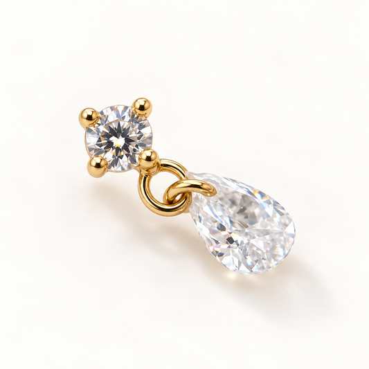 14k Dewdrop Dangle