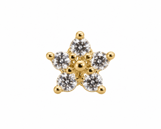 14k Tiny Love Flower