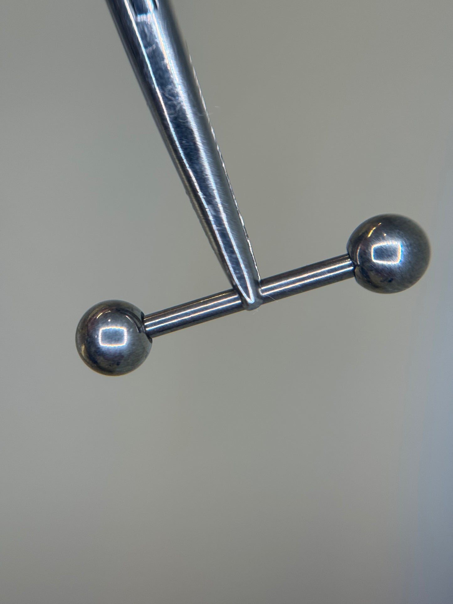 Plain ball barbell