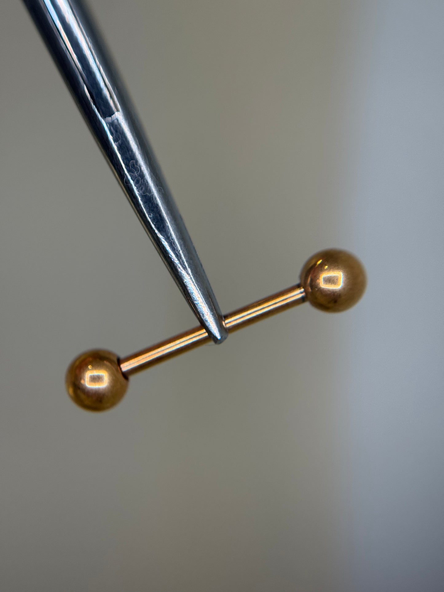 Plain ball barbell