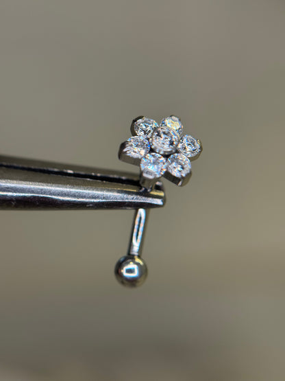 Flower Curved Barbell