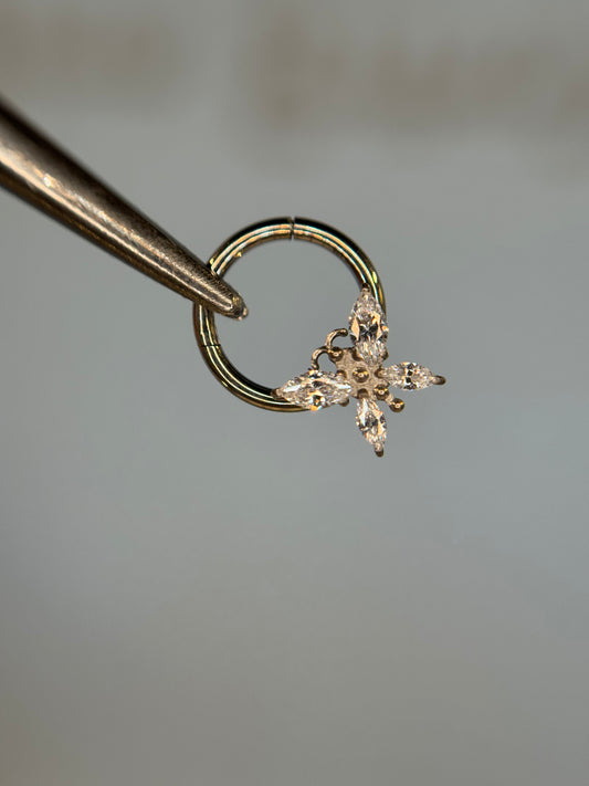 Butterfly titanium hoop