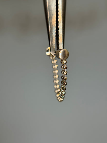 14K labret chain