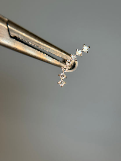 14k Curved Dots