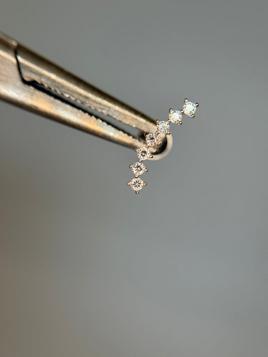 14k Curved Dots
