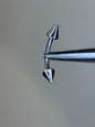 Spike curved barbell