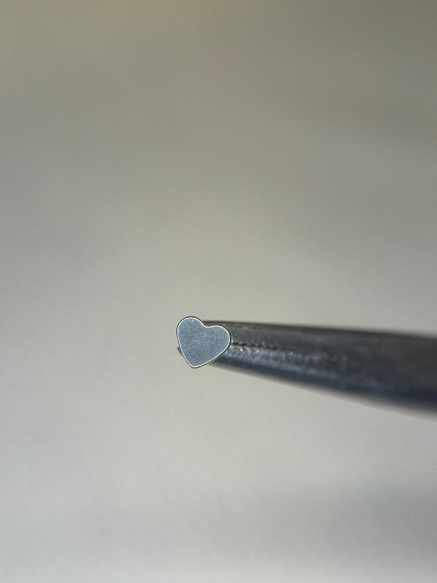 Plain Heart Titanium Labret