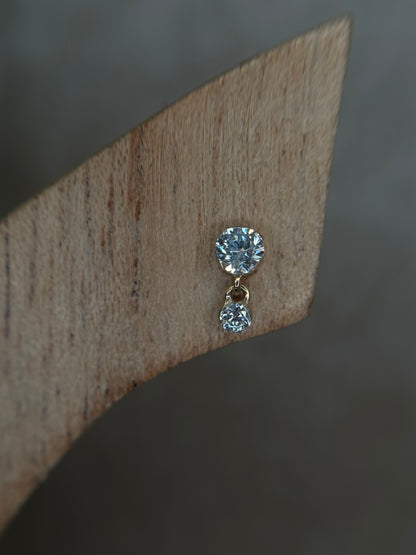 14K Invisible Drop