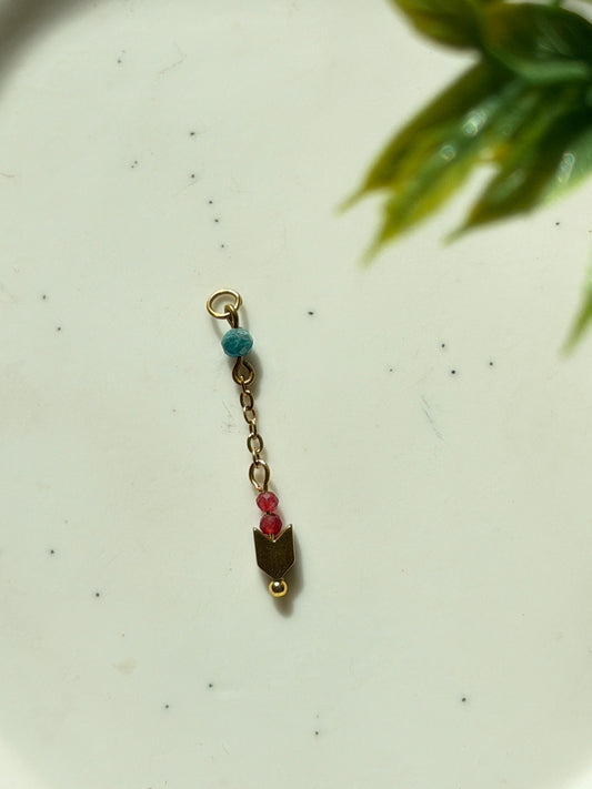 Blue Arrow Charm