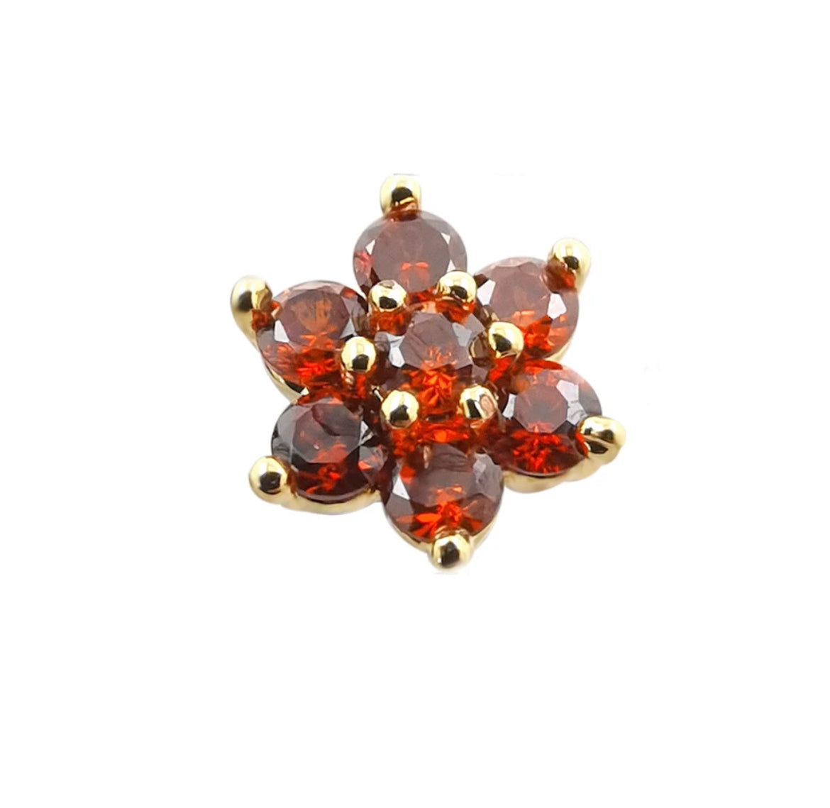 Ruby flower dermal top β The Piercing Spot