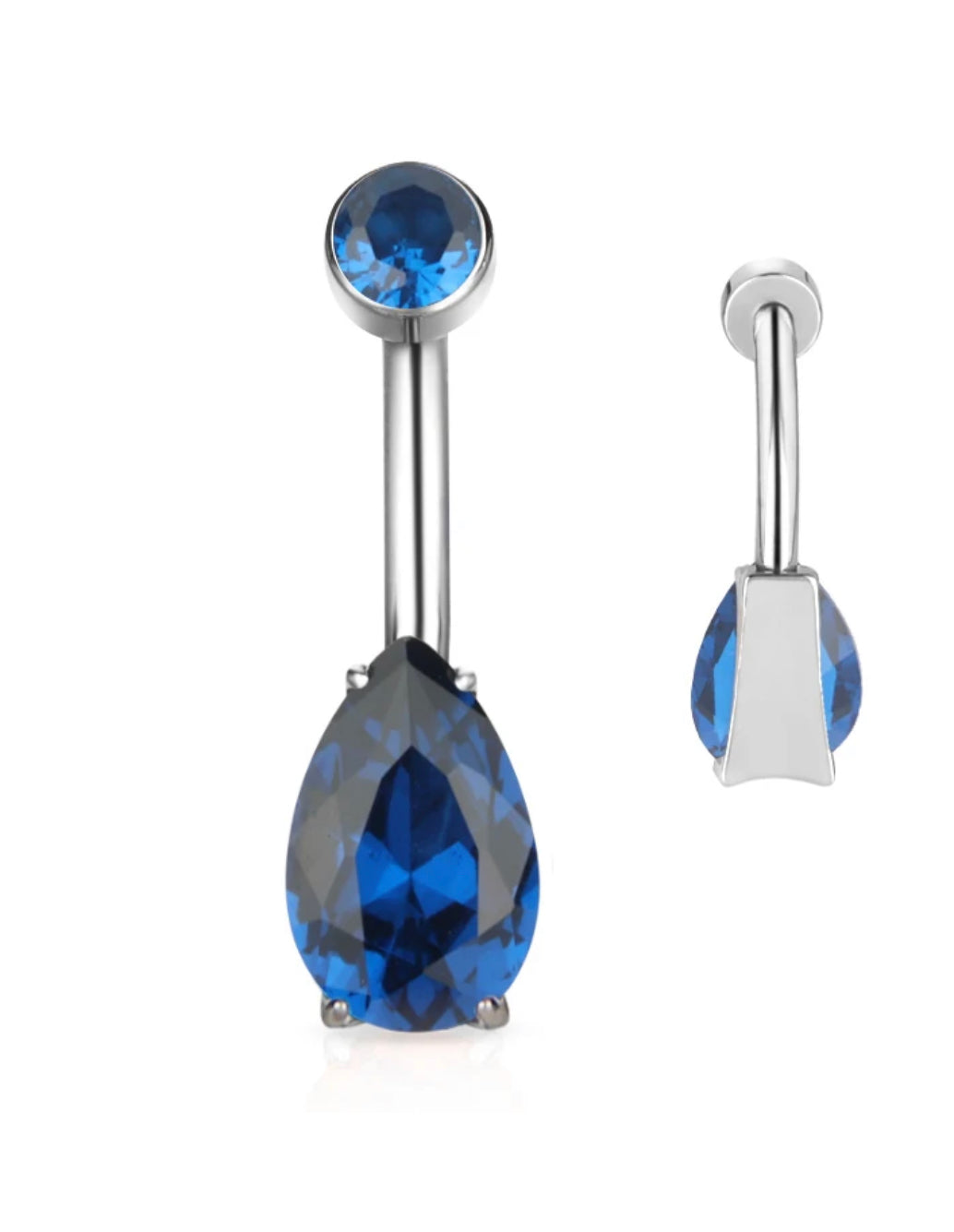 Sapphire sale belly ring