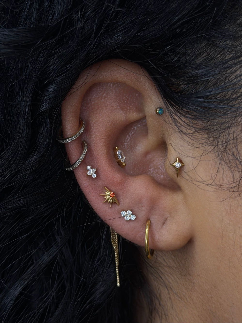 Styled ear stack