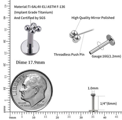 Trinity cluster push pin