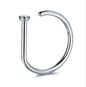 D-Shaped Titanium nose hoop